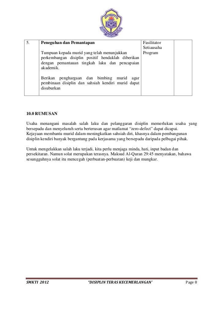 pelaksanaan modul peningkatan disiplin pelaksanaan modul peningkatan disiplin