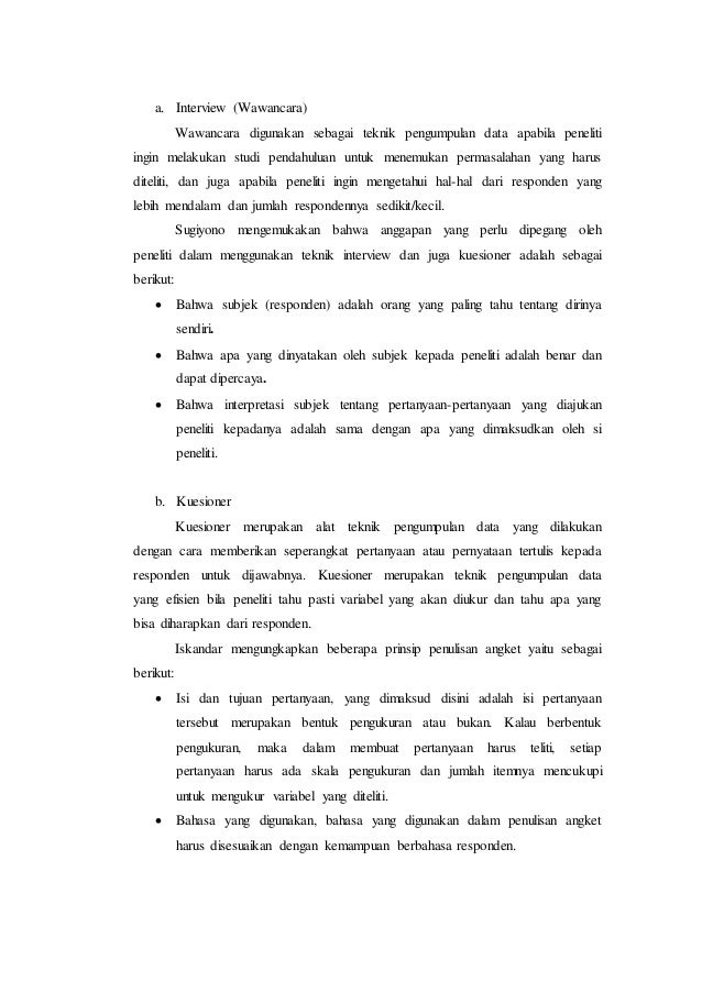 Pelaksanaan Penelitian Kuantitatif