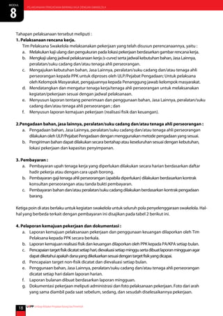 Pelaksanaan pengadaan barang jasa dengan swakelola | PDF