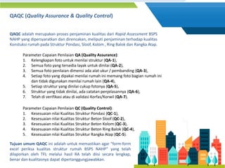 Penjelasan Pelaksanaan QAQC pada Program BSPS NAHP TA 2020 | PPT