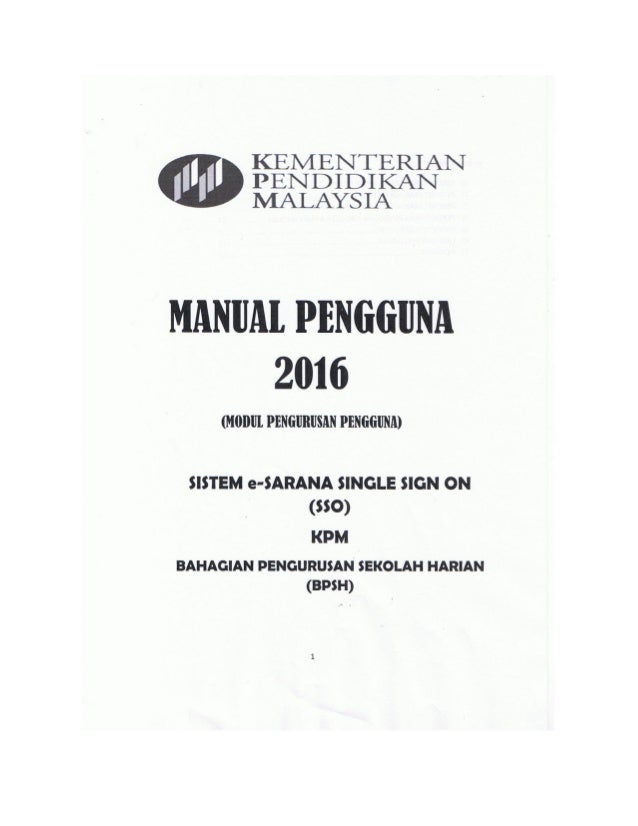 Pelaksanaan Single Sign On Sso Dalam Sistem E Sarana