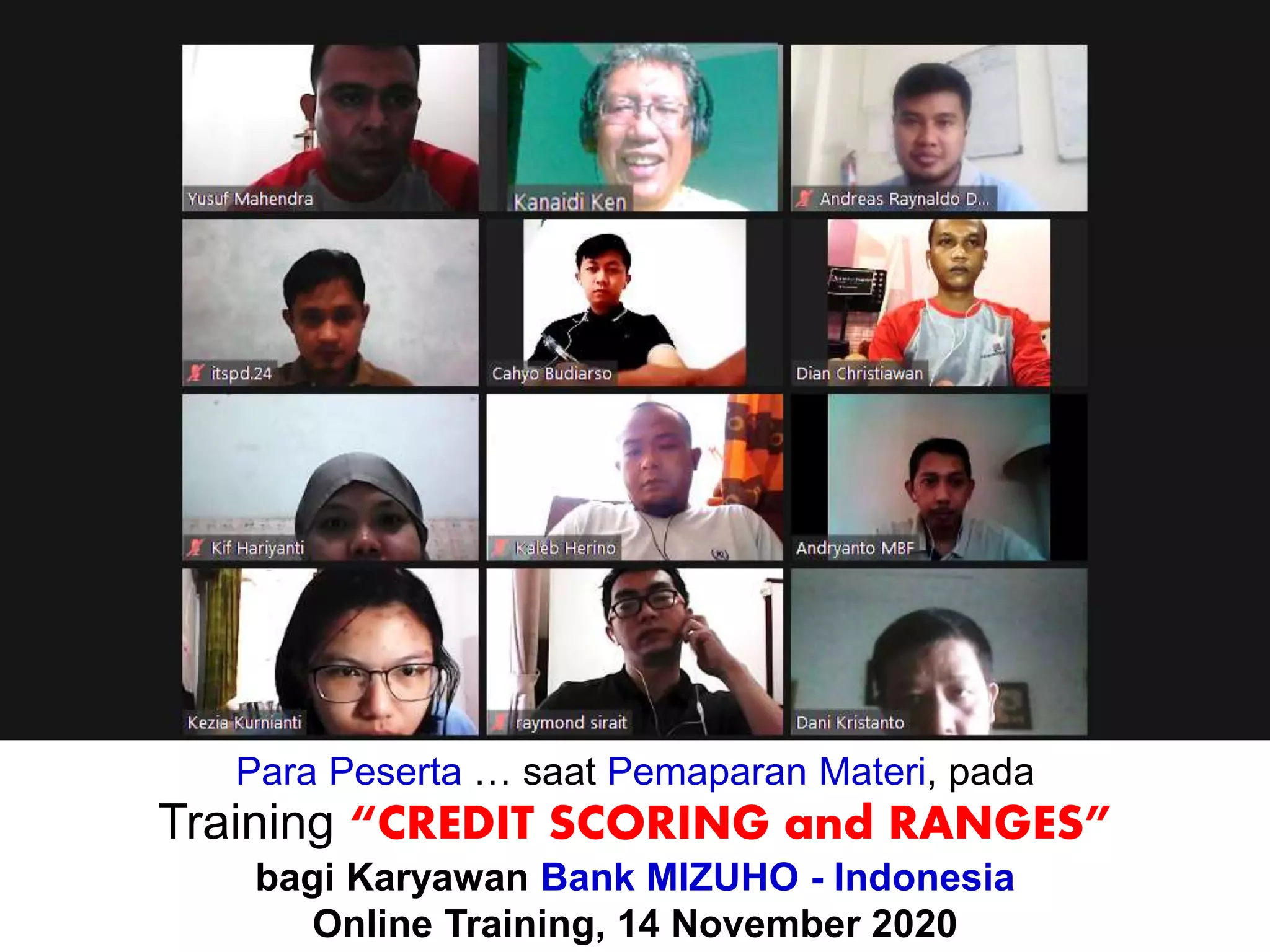 Pelaksanaan Training online 