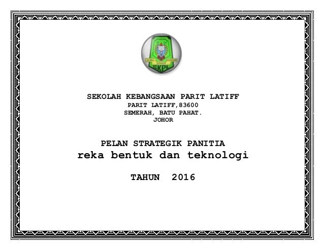 Pelan Strategik Pelan Operasi Rbt 2016