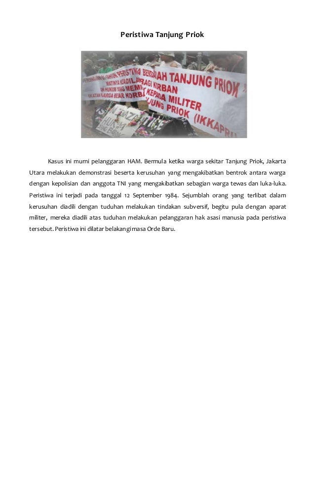 Hubungan antara kasus pelanggaran ham di indonesia dengan 