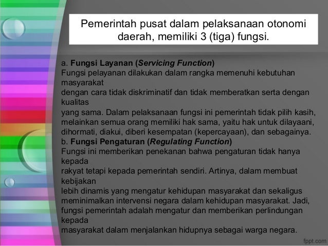 Harmonisasi Pemerintah Pusat Dan Daerah Kelas X Bab 4