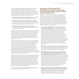 Pelan Pembangunan Pendidikan Malaysia 2013 - 2025
Bab 8 Pelaksanaan Pelan Tindakan

Terdapat tiga gelombang pembaharuan (Ekshibit 8-3). Kementerian
akan memberikan tumpuan kepada Gelombang 1 (2013-2015)
untuk meningkatkan prestasi sistem. Objektifnya adalah untuk
menambah baik kualiti pendidikan Malaysia supaya setanding dengan
pencapaian purata global menjelang tahun 2015 bagi menyediakan
sistem pendidikan ke arah kejayaan masa depan. Kementerian telah
menentukan tiga bidang tumpuan semasa gelombang ini:

1.	Menambah baik pengajaran di bilik darjah bagi memastikan
murid dapat membangunkan kemahiran berfikir aras tinggi;

2.	 eningkatkan kepimpinan Kementerian dan sekolah
M

bagi memastikan setiap pengetua memberikan tumpuan kepada
peningkatan prestasi sekolah dan meletakkan pemimpin terbaik di
150-200 kedudukan penting dalam Kementerian; dan

3.	 eningkatkan kecekapan guru bahasa Inggeris bagi
M

memastikan mereka memenuhi tahap kemahiran minimum untuk
mengajarkan mata pelajaran ini.

Hal ini tidak bermakna bahawa inisiatif perubahan akan menumpukan
perhatian kepada tiga bidang di atas sahaja malah terdapat inisiatif
yang memberikan tumpuan kepada isu lain seperti penambahbaikan
kurikulum dan peningkatan infrastruktur. Walau bagaimanapun,
ketiga-tiga bidang tersebut dipilih sama ada kerana ketiga-tiganya
merupakan pemacu utama bagi menambah baik kualiti (guru dan
pengetua) atau kerana keperluan bagi keseluruhan aspirasi ekonomi
negara (bahasa Inggeris).

Gelombang 1 (2013 hingga 2015):
Meningkatkan kecekapan sistem dengan
menyokong guru dan memberikan tumpuan
kepada kemahiran teras
Dalam fasa ini, Kementerian akan memberikan tumpuan kepada
pelaksanaan program pemulihan bagi sistem pendidikan dan
mengekang kemerosotan lebih teruk dalam pencapaian pendidikan.
Fasa awal program tersebut akan memenuhi kekangan kebolehan
dan keupayaan sedia ada dan memberikan lebih tumpuan kepada
inisiatif yang telah ditentukan. Tumpuan akan diberikan kepada
penambahbaikan pengajaran di bilik darjah, pemerkasaan kepimpinan
Kementerian dan sekolah, dan peningkatan tahap kecekapan bahasa.
Bagi mencapai tujuan ini, Kementerian akan melaksanakan inisiatif
dalam bidang khusus, seperti yang berikut:
▪▪ Menyesuaikan bimbingan guru bagi menambah baik
pengajaran di bilik darjah: Usaha membimbing guru secara
khusus akan dimulakan dengan guru yang amat memerlukan
bantuan, terutama dari sekolah Band 5, 6 dan 7. Secara langsung,
usaha ini termasuk memperkenalkan Pembimbing Pakar
Peningkatan Mata Pelajaran (SISC+) sepenuh masa untuk
mata pelajaran Bahasa Malaysia, Bahasa Inggeris, Matematik
dan Sains. Kumpulan pembimbing guru ini bertanggungjawab
memperkenalkan kurikulum dan format pentaksiran baharu serta
melatih guru dalam kemahiran pedagogi. Di samping itu, satu
instrumen pentaksiran guru yang seragam akan diperkenalkan yang
membolehkan pengetua menilai guru secara objektif dan mengenal
pasti kekuatan dan keperluan kemajuan. Kementerian juga akan
mewujudkan perpustakaan video e-Guru bagi membolehkan
guru mendapatkan akses kepada contoh amalan terbaik dalam
pengajaran.

Semasa Gelombang 2 (2016-2020), Kementerian akan melaksanakan
perubahan dari segi struktur untuk mempercepat langkah perubahan.
Namun demikian, perancangan bagi semua inisiatif akan bermula
semasa Gelombang 1. Perancangan ini termasuk menggerakkan
kesemua 410,000 orang guru dan 10,000 pengetua/guru besar
▪▪ Meletakkan taraf kelayakan kemasukan yang lebih tinggi
kepada pakej kerjaya baharu, menstrukturkan dan menjajarkan
bagi syarat akademik dan bukan akademik guru pelatih ke IPG dan
pejabat persekutuan, negeri serta daerah terhadap fungsi baharu
IPTA. Kementerian juga akan meletakkan syarat yang lebih ketat
untuk membolehkan pejabat berkenaan membantu sekolah, dan
sebelum pelatih dapat dipertimbangkan untuk jawatan guru.
memperkenalkan kurikulum sekolah menengah yang baharu, dan
kurikulum sekolah rendah yang disemak bagi menangani isu mengenai
pengetahuan, kemahiran dan nilai yang diperlukan untuk berkembang ▪▪ Mewujudkan pembimbing pengetua yang berdedikasi
dan memperkukuh kriteria pemilihan pengetua untuk
maju dalam ekonomi global pada masa ini.
menambah baik kepimpinan sekolah: Pengukuhan peranan
pengetua memerlukan penambahbaikan dari segi proses pengisian
Pada awal Gelombang 3 (2021-2025), semua sekolah, guru dan pengetua
jawatan dan kriteria pemilihan bagi memenuhi keperluan minimum
seharusnya menunjukkan prestasi yang lebih tinggi daripada standard
kecekapan kepimpinan. Kementerian juga akan memperkenalkan
minimum. Oleh itu, Kementerian akan menumpukan perhatian kepada
pelan penggantian yang telah ditambah baik untuk pengetua. Guru
peningkatan keluwesan operasi untuk menyemai budaya pemimpin
yang mempunyai potensi kepimpinan yang tinggi akan dikenal pasti
rakan sebaya ke arah kecemerlangan profesional. Kementerian juga
dan dimasukkan ke laluan pantas bagi mengisi jawatan pengetua.
akan menggerakkan kebanyakan sekolah, jika tidak kesemuanya, ke arah
Bagi memastikan semua pengetua mendapat sokongan yang
model pengurusan berasaskan sekolah, dan menambah model inovasi
sewajarnya, pengetua di sekolah Band 5, 6 dan 7 akan mendapat
pengajaran yang berjaya. Matlamatnya adalah untuk membentuk suatu
bimbingan daripada SiPartner+ untuk membantu mereka
sistem tadbir urus kendiri yang mampu membuat pembaharuan dan
meningkatkan prestasi sekolah masing-masing.
membawa pencapaian ke tahap yang lebih tinggi.
Lampiran VII mengandungi senarai inisiatif yang lebih lengkap yang
akan dilaksanakan dalam ketiga-tiga gelombang.

▪▪ Menyusun semula soalan peperiksaan dengan peratusan
yang lebih besar memberikan tumpuan kepada kemahiran
berfikir aras tinggi: Menjelang tahun 2016, soalan berbentuk
pemikiran aras tinggi akan menjadi 80% soalan UPSR, 80%
daripada penilaian berpusat Tingkatan 3, 75% soalan mata
pelajaran teras SPM dan 50% soalan mata pelajaran elektif

8-6

 