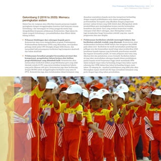 Pelan Pembangunan Pendidikan Malaysia 2013 - 2025
Bab 8 Pelaksanaan Pelan Tindakan

Gelombang 2 (2016 to 2020): Memacu
peningkatan sistem
Dalam fasa ini, tumpuan akan diberikan kepada pemacuan langkah
peningkatan dengan menggabungkan kesemua hasil kejayaan semasa
Gelombang 1 dan menangani isu setiap penggerak utama bagi
mengukuhkan keupayaan pelaksanaan Kementerian. Bagi tujuan ini,
dalam tempoh Gelombang 2, penambahbaikan akan dibuat dalam
bidang berikut:
▪▪ Peluasan bimbingan dan sokongan kepada guru:
Kementerian akan terus mengukuhkan program Pembangunan
Profesionalisme Berterusan (CPD) yang ditawarkan, mewujudkan
peluang untuk pelan CPD dirangka dengan lebih khusus, dan
menambah baik penyampaian kurikulum bagi komponen akademik
dan bukan akademik
▪▪ Pelaksanaan kenaikan pangkat berasaskan prestasi dan
kompetensi, pengukuhan laluan kerjaya dan latihan
praperkhidmatan yang ditambah baik: Kementerian akan
melancarkan kurikulum latihan praperkhidmatan guru yang telah
disemak semula di IPG yang mencerminkan kompetensi baharu
yang perlu dikuasai oleh guru. Kementerian juga akan berbincang
dengan MOHE untuk menggabungkan kurikulum yang sama di
IPTA. Kementerian juga akan melaksanakan laluan kemajuan yang

diasaskan sepenuhnya kepada merit dan kompetensi berbanding
dengan tempoh perkhidmatan serta sistem pembangunan
profesionalisme bersepadu yang dikaitkan dengan pengurusan
prestasi. Laluan kerjaya yang lebih kukuh akan dibangunkan untuk
membolehkan guru meningkatkan kerjaya mereka berdasarkan
kemahiran dan minat. Guru yang sentiasa berprestasi rendah,
walaupun telah diberi sokongan, akan ditempatkan semula
bagi menjalankan fungsi berasaskan sekolah yang lain, seperti
pengurusan data atau disiplin.
▪▪ Pelaksanaan kurikulum sekolah menengah baharu dan
kurikulum sekolah rendah yang disemak: Kementerian akan
melaksanakan kurikulum KSSM baharu dan mengemas kini KSSR
pada tahun 2017. Kurikulum ini masih menekankan pembelajaran
pelbagai aras dan berpusatkan murid tetapi akan memberikan lebih
penekanan kepada tugasan yang berbentuk penyelesaian masalah
dan tugasan berasaskan projek, set mata pelajaran atau tema yang
dikemas kini dan pentaksiran secara formatif. Kurikulum baharu
ini juga akan menyediakan sokongan kepada laluan pembelajaran
pantas kepada murid berprestasi tinggi untuk menduduki SPM
dalam tempoh empat tahun berbanding dengan lima tahun seperti
sekarang dan UPSR dalam lima tahun berbanding dengan enam
tahun. Di samping itu , standard pembelajaran yang lebih jelas akan
diterangkan supaya murid dan ibu bapa memahami kemajuan yang
perlu dicapai bagi setiap tahun persekolahan.

8-8

 