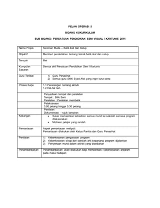 Pelan taktikal dan operasi