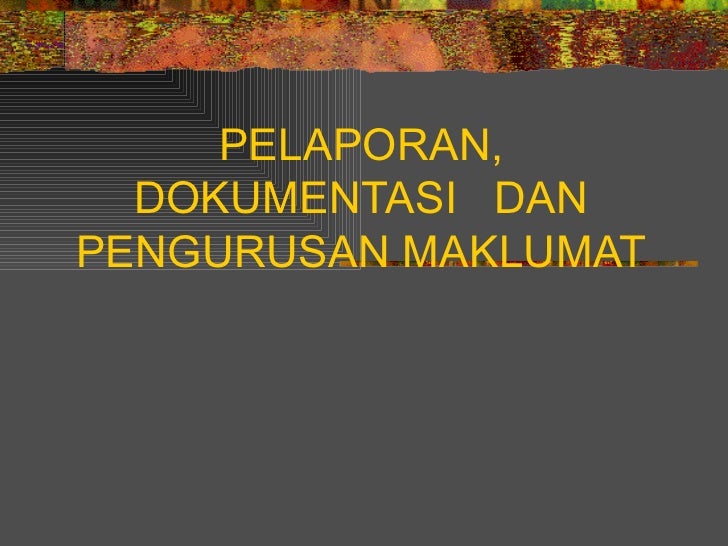 Pelaporan & dokumentasi kokurikulum
