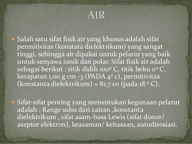 Pelarut bukan air 