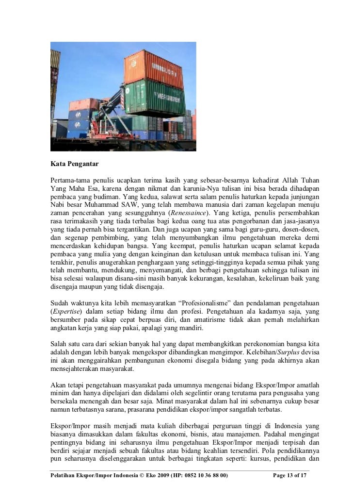 Pelatihan ekspor impor indonesia 070212_smf