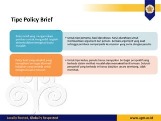 Tipe Policy Brief
 