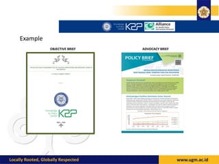 Example
1
2
OBJECTIVE BRIEF ADVOCACY BRIEF
 