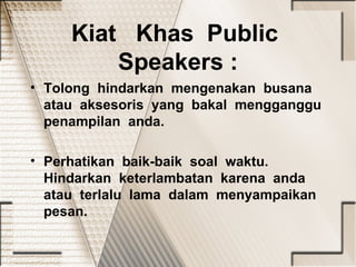 Pelatihan public speaking