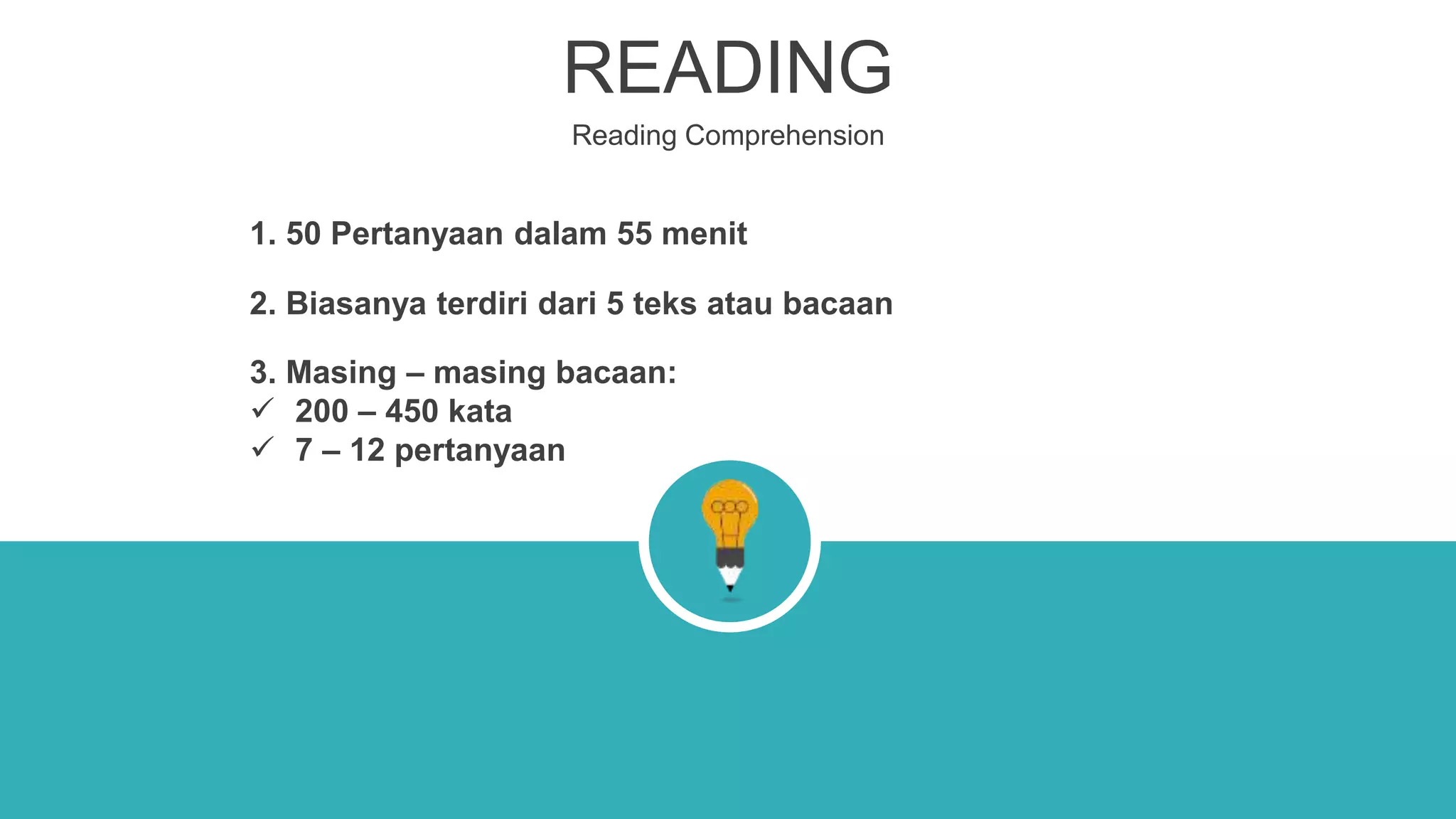 Cara Meningkatkan Kemampuan Reading Comprehension TOEFL Cara Meningkatkan Kemampuan Reading Comprehension TOEFL