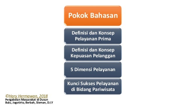 Pelayanan Prima Untuk Pariwisata