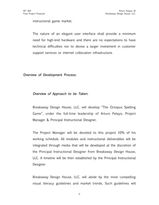 Sample Project Proposal Design Document