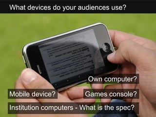 Persona PaddyBackgroundPaddy is in a technical role and it is hisjob to support his colleagues with anything using technology. Goals and motivation Paddy wants support to identify solutionsto common problems.He has very little budget but is happy totry different approaches to finding asolution. He believes that the correct useof technology will help him and othersuse time and resource more effectively.