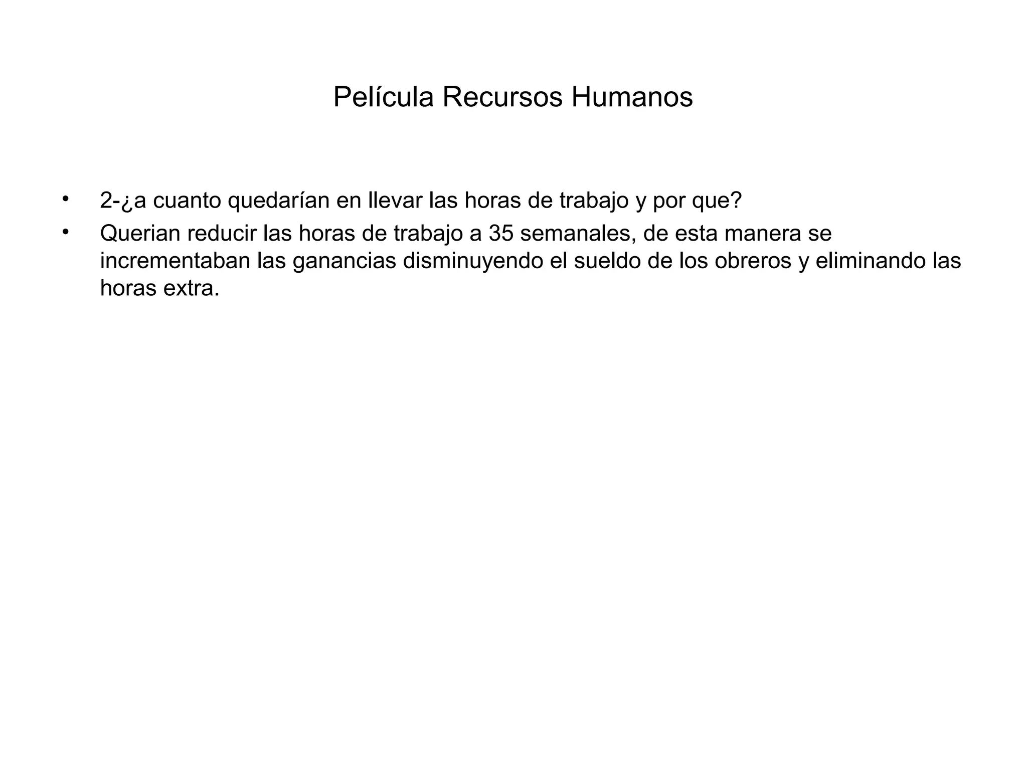 Película recursos humanos | PPT