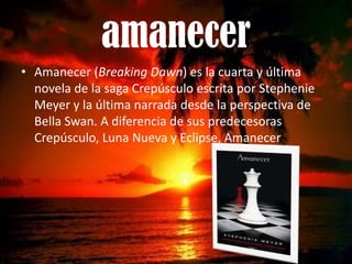 Amanecer (Saga Crepúsculo 4) : Fantasía/Ciencia ficción : Los mejores  audiolibros - /es