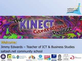 Welcome:
Jimmy Edwards – Teacher of ICT & Business Studies
saltash.net community school
 