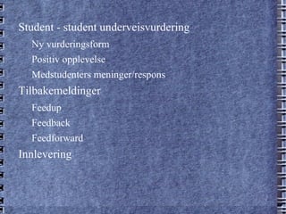 Mappeoppgave 2 - Praksisoppgaven Begrunnelse 