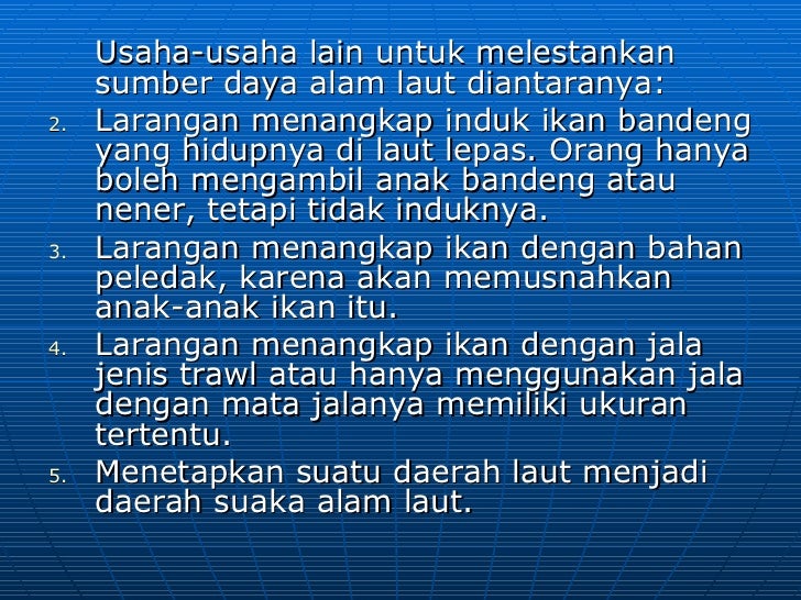 Pelestarian Sumberdayaalam 10052528