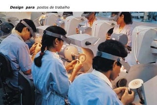 c e n t ro re g i o n a l d e d e s i g n | 2007
Design para postos de trabalho
 