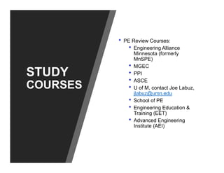 PE Licensure Panel and Information | PPT