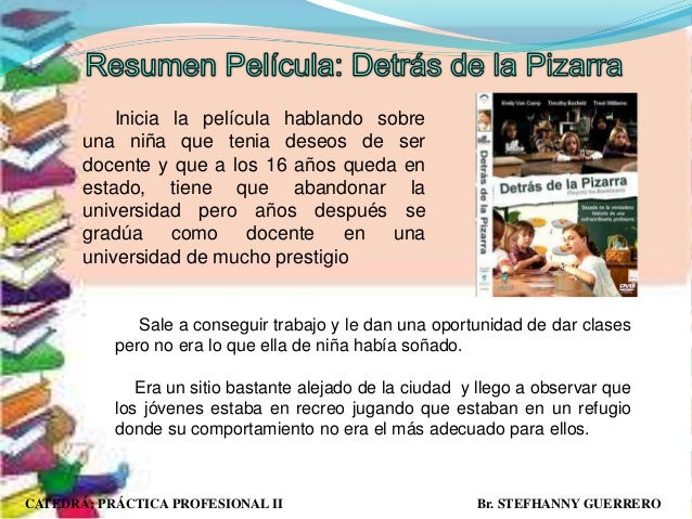 Pelicula detras de la pizarra
