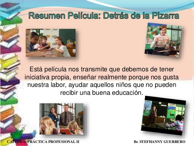 Pelicula detras de la pizarra