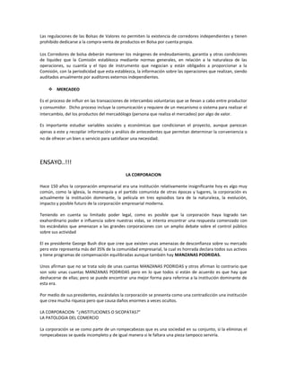 Pelicula la corporacion