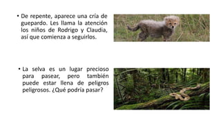 Cuento "Peligro en la selva" | PPTX