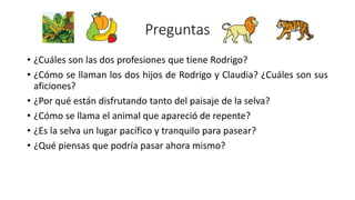 Cuento "Peligro en la selva" | PPTX