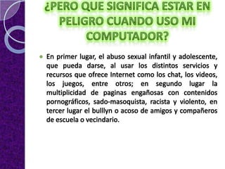 Peligros del internet