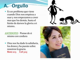Alimentemos mas nuestro espíritu que la carne,          pues  este cuerpo                              es el que nos hace                           pecar   Gal 5 : 12-26c) Hacer Profesión (Confesión) Confesar  públicamente que Jesucristo es el Señor de nuestra vida .Esto se ha convertido en un poderoso argumento a favor nuestro. Por esto es necesario que tengamos un buen testimonio, ser cristianos de verdad no de la secreta.               Mateo 18:6