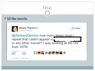 Q14:
Id the movie.
 