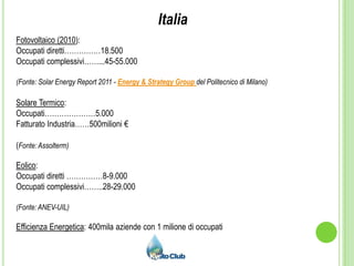 GermaniaGermania detiene ¼ del mercato mondiale del mercato di produzione delle energie rinnovabili e nell’industria dei rifiuti e del riciclaggio.( Fonte: ICE – Germania)