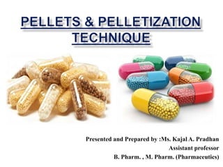 Presented and Prepared by :Ms. Kajal A. Pradhan
Assistant professor
B. Pharm. , M. Pharm. (Pharmaceutics)
 