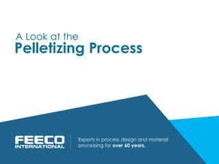 Pelletizing Process
Experts in process design and material
processing for over 60 years.
A Look at the
 
