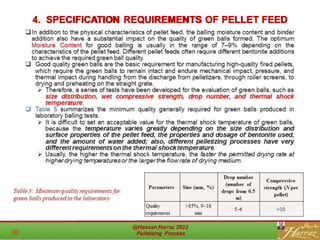 4. SPECIFICATION REQUIREMENTS OF PELLET FEED
 