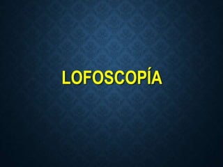 LOFOSCOPÍA
 