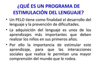 PROGRAMA DE ESTIMULACIÓN DEL LENGUAJE ORAL - EUROPA INTERNACIONAL ...