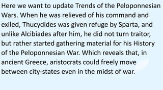 From the Death of Pericles to the Peace of Nicias, Peloponnesian War, Thucydides and Plutarch