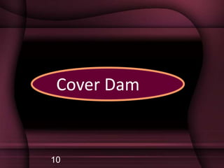 10
Cover Dam
 