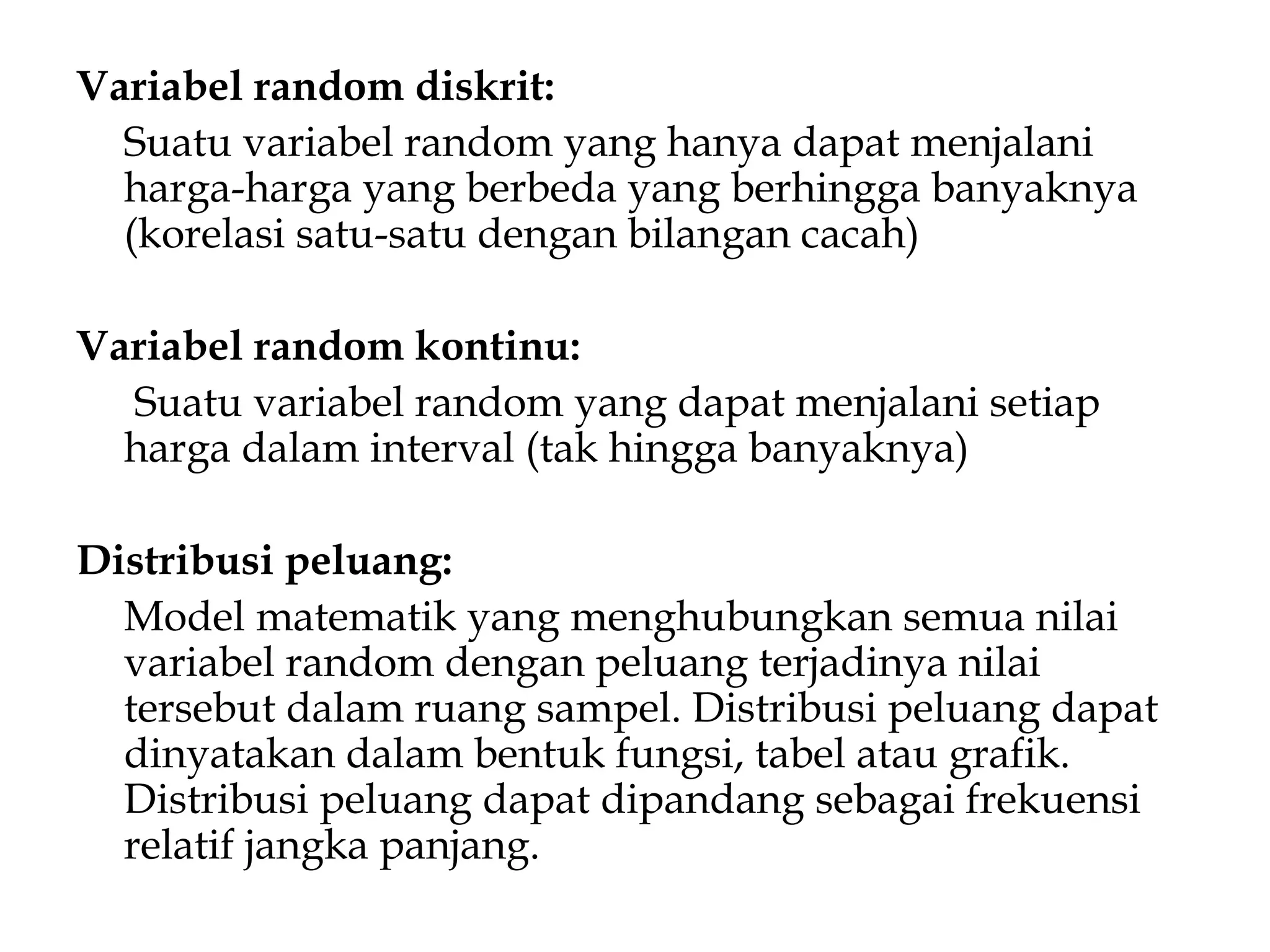 Variabel Random Peluang n var random | PPT