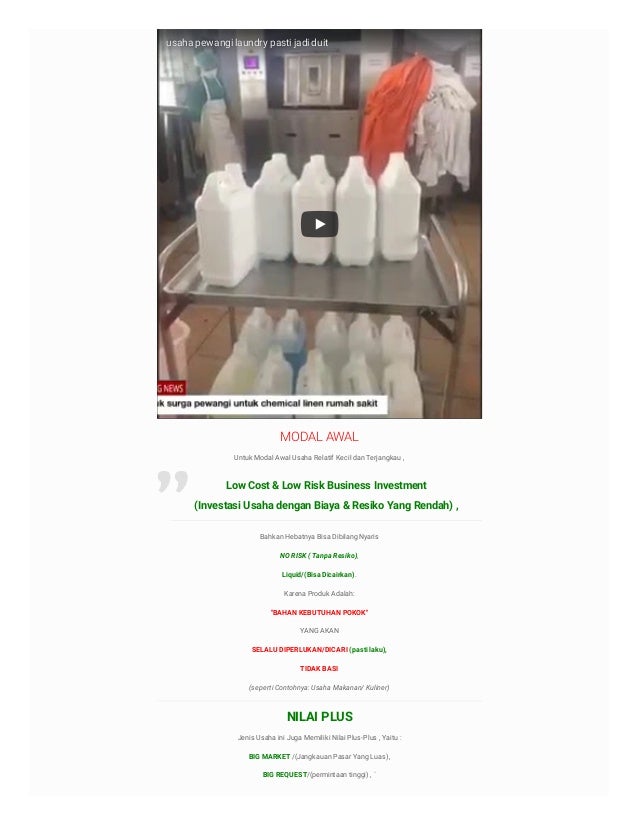 Contoh Proposal Bisnis Laundry Kiloan Yang Baik Dan Benar