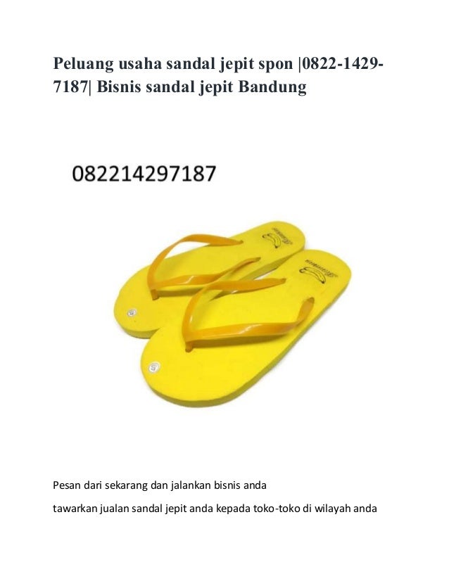 Peluang usaha sandal  jepit  spon 0822 1429 7187 bisnis 