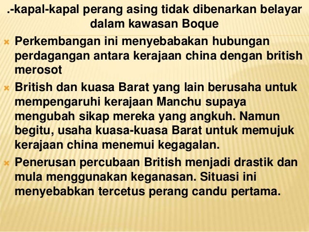 Reaksi Masyarakat China Terhadap Perluasan Barat Kesan Penjajahan B