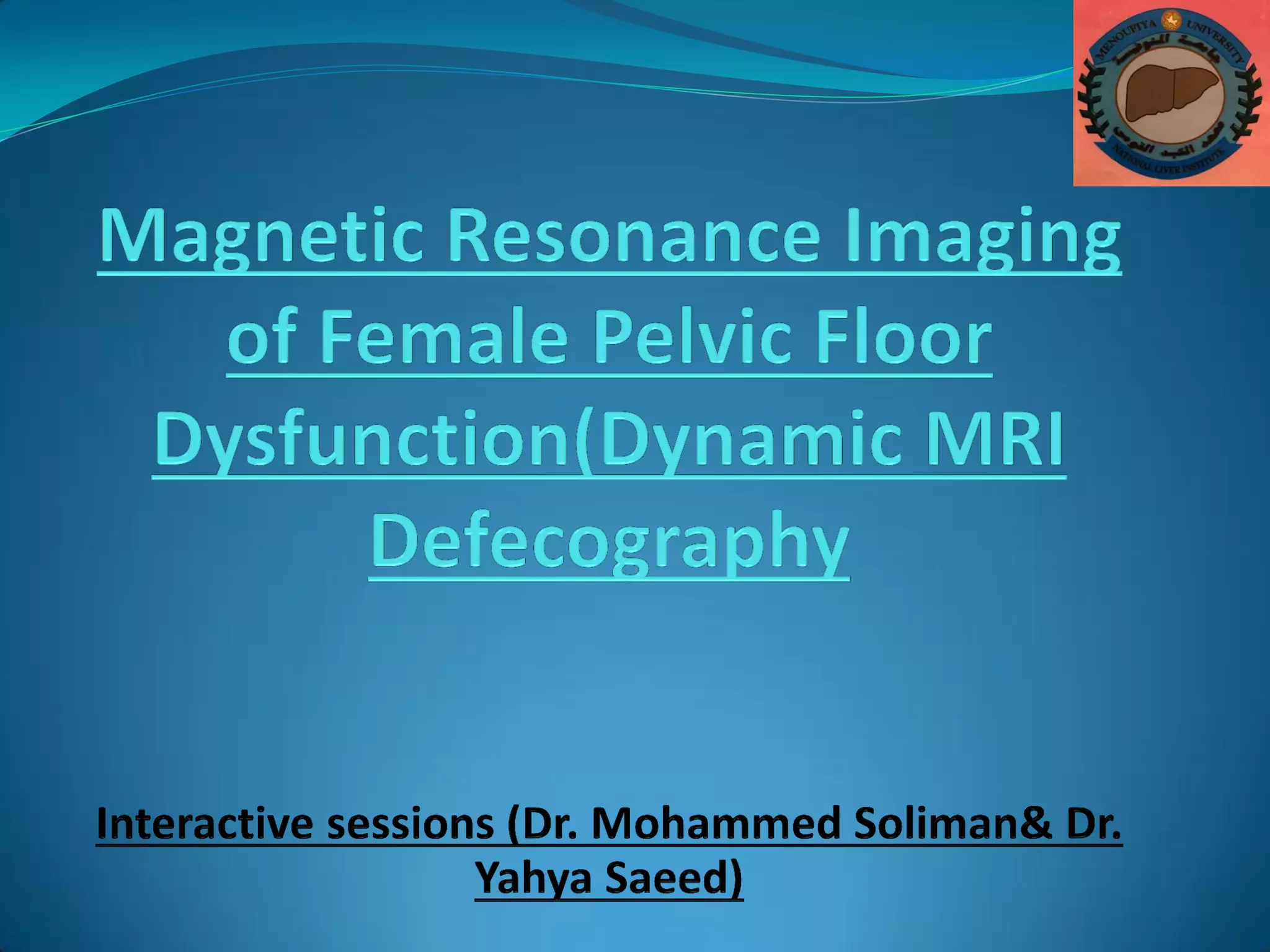 Female pelvic floor dysfunction MRI | PDF